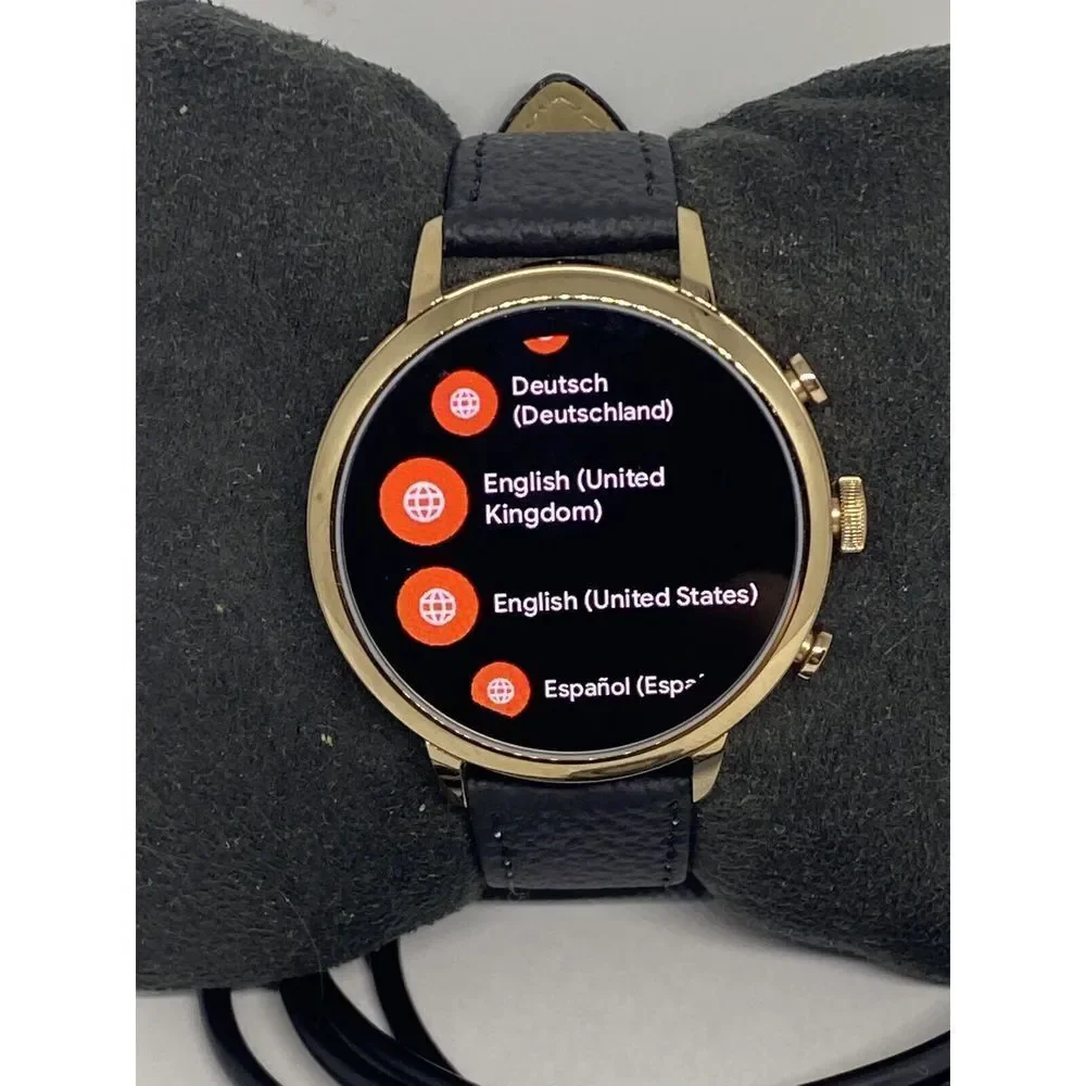 Fossil Venture HR Gen 4 FTW6020 Women Black Leather Digital Sport Smartwatch